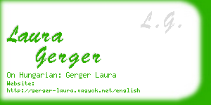 laura gerger business card